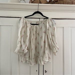 Floral denim & supply Ralph Lauren shirt